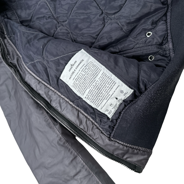 Stone Island 2014 Navy Mussola Gommata Padded Jacket - Medium