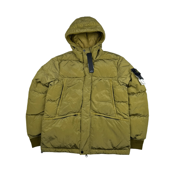 Stone Island 2021 Yellow Nylon Metal Down Puffer Jacket - Medium