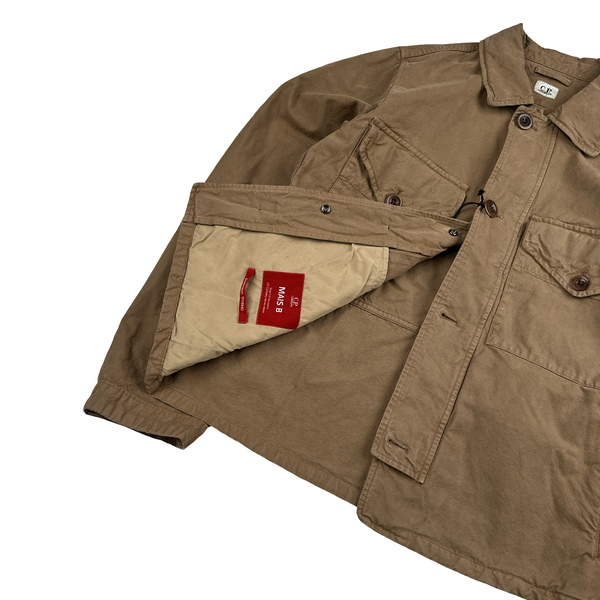 CP Company Bronze Mais B Lens View Multi Pocket Overshirt Jacket - Medium