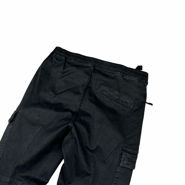 Stone Island 2022 Black RE T Cargo Trousers - Small