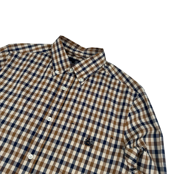 Aquascutum Classic Nova Checked Shirt - Medium