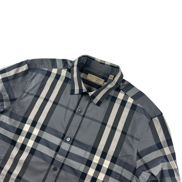 Burberry Grey Nova Check Button Up Shirt - XL