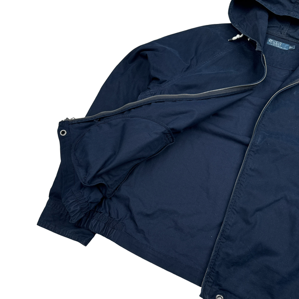 Ralph Lauren Polo Navy Cotton Zip Up Jacket - Large