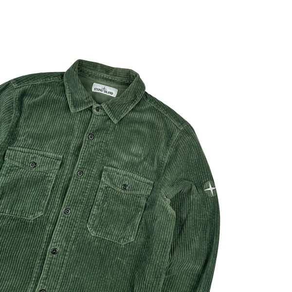 Stone Island AW2020 Green Jumbo Cord Shirt - Medium