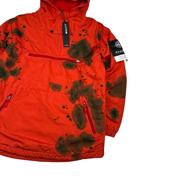 Stone Island 2023 Hand Colouring Orange David TC Micropile Smock - Medium