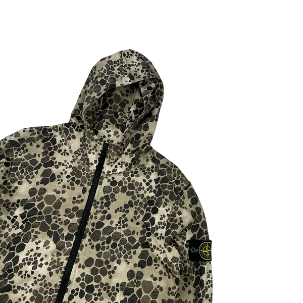 Stone Island 2018 Alligator Camo Zipped Hoodie - Medium