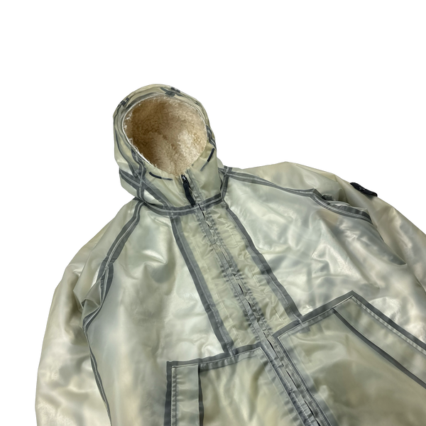 Stone Island 2015 Sherling Lined Poly Cover Jacket - Large