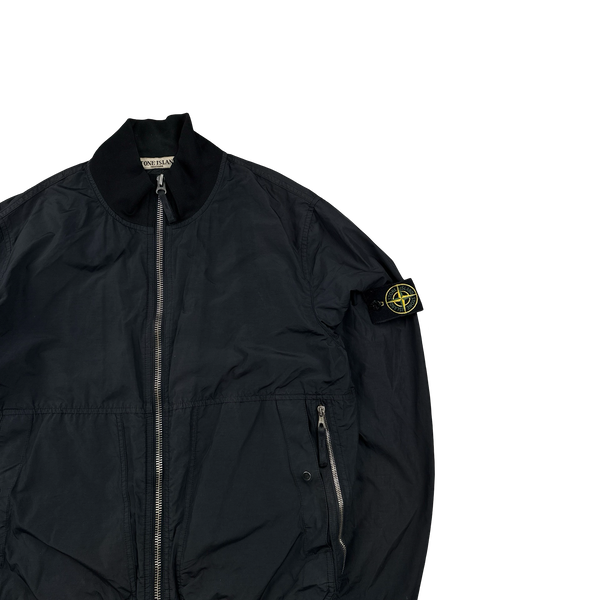 Stone Island 2010 Black Nylon Blend Bomber Jacket - Large – Mat's