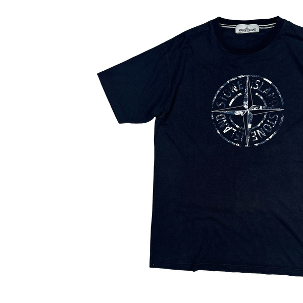 Stone Island 2016 Navy Compass Cotton T Shirt - Medium