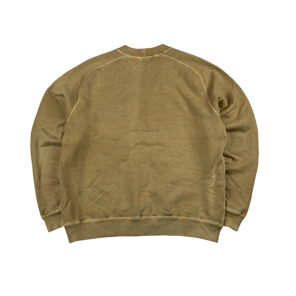 CP Company 2003 Yellow Cotton Spellout Text Crewneck - XXL