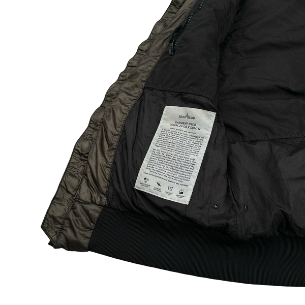 Stone Island 2012 Brown Garment Dyed 30th Anniversary Down Filled Gilet - Medium