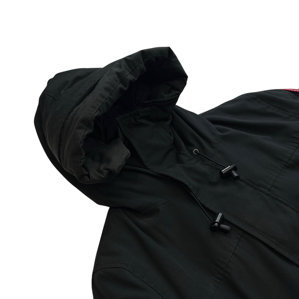Canada Goose Black Premium Down Filled Multipocket Spellout Jacket - Medium