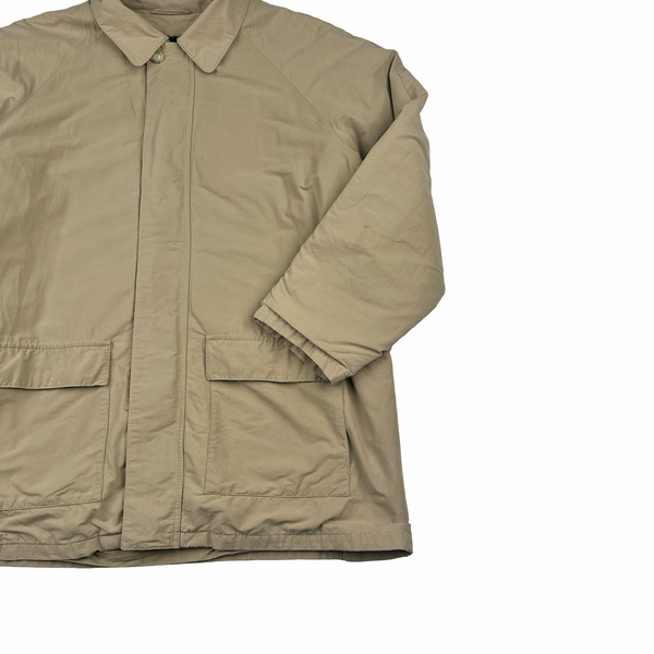 Ralph Lauren Vintage Beige Wool Lined Collard Jacket - Large
