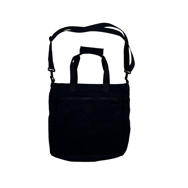 Stone Island 2024 Black Nylon Metal Compass Shoulder/Holdall Bag