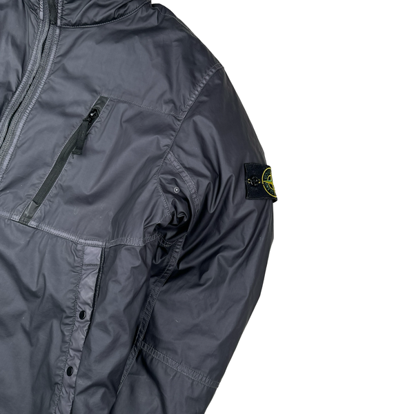 Stone Island 2014 Charcoal Grey Quilted Mussola Gommata Jacket - XL