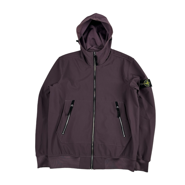 Stone Island 2018 Plum Light Soft Shell R Jacket - Large