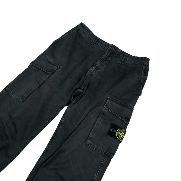 Stone Island 2020 Grey Slim Fit Cargo Trousers - 34"