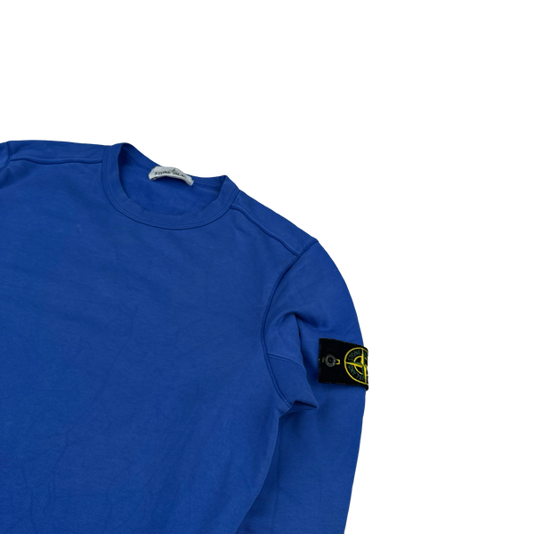 Stone Island 2019 Blue Crewneck Sweatshirt - Small