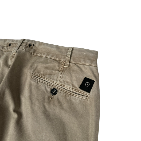 Stone Island Denims 2008 Tan Cotton Cargo Trousers - 32"