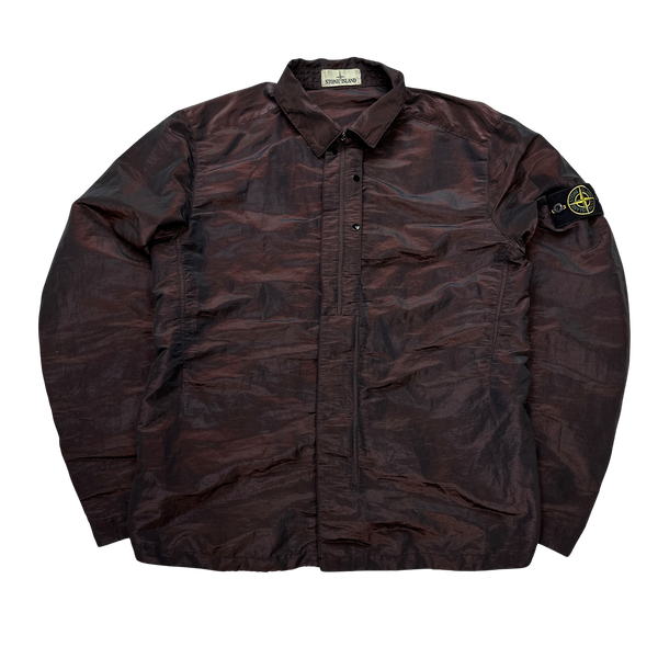 Stone Island 2016 Dark Red Weft Overshirt - Large