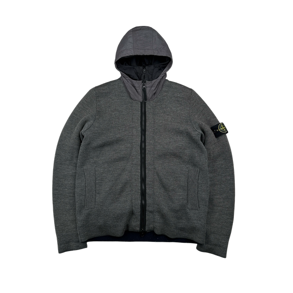Stone Island 2013 Reversible Quilted Lined Nylon Hooded Knit