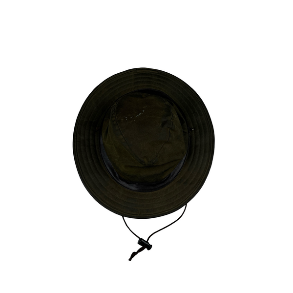 Barbour Waxed Green Bucket Hat - Medium