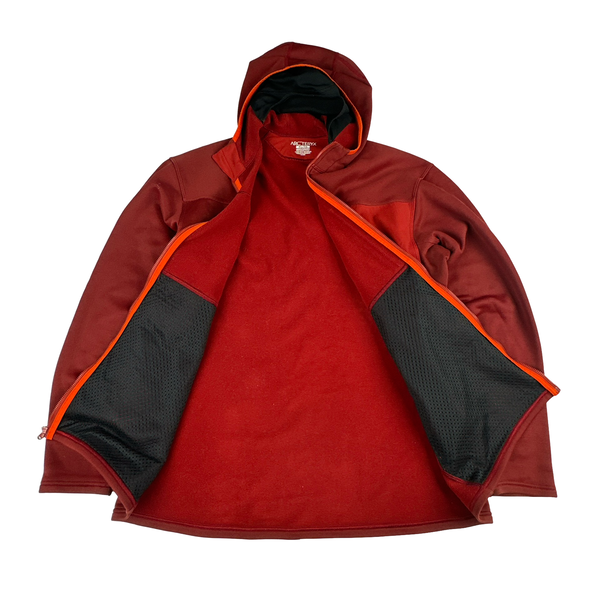 Arcteryx Dark Red Balaclava Stretch Hoodie - XL