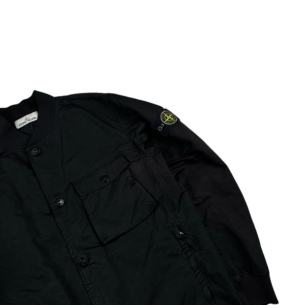 Stone Island 2019 Black David TC Bomber Jacket - Large