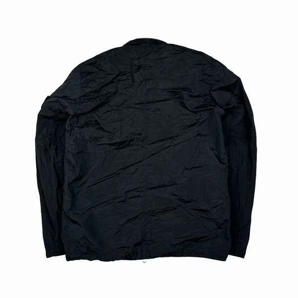 Stone Island 2023 Black Nylon Metal Econyl Overshirt - Large