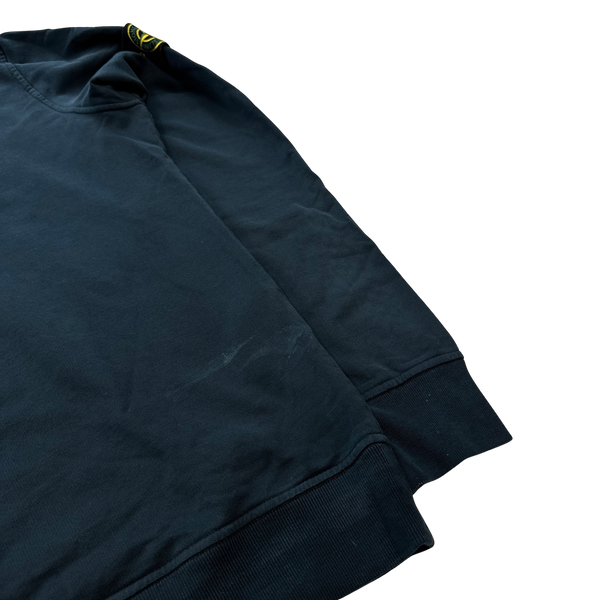Stone Island 2013 Navy Cotton Pullover Hoodie - Large