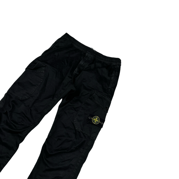 Stone Island 2020 Black RE T Cargo Trousers - 34"