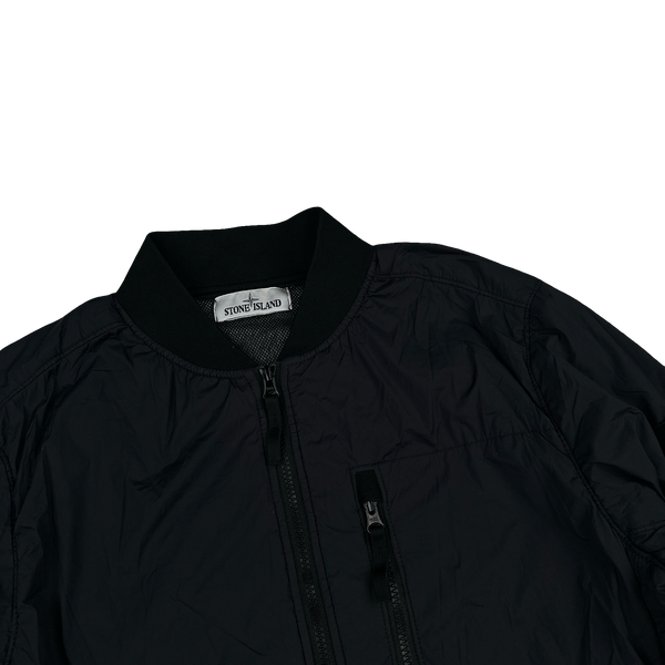 Stone Island 2022 Black Nylon Skin Touch TC Polartec Jacket - Small
