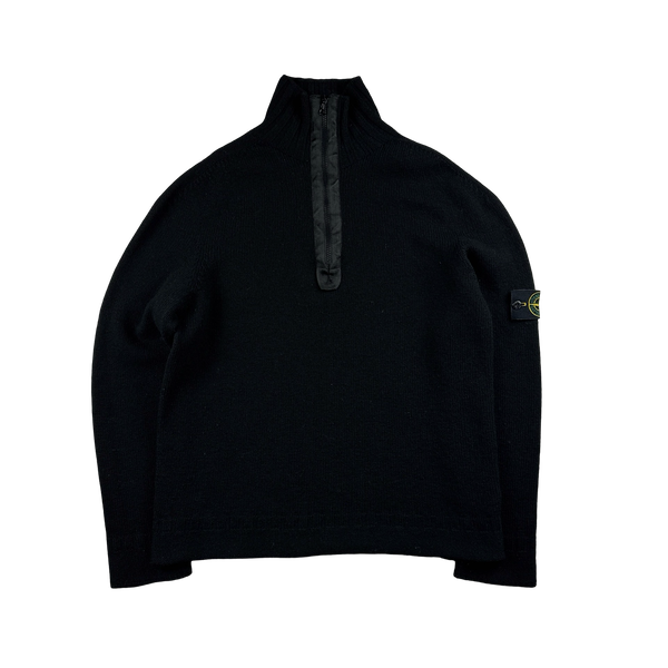 Stone Island 2002 Vintage Wool High Neck Pullover - XL