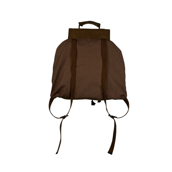 CP Company x Barbour Brown Waxed Spellout Backpack