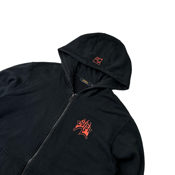Evisu Flame Graphic Zipped Hoodie - XL – Mat's Island
