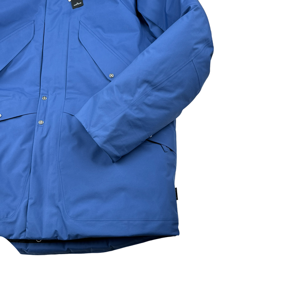 Stone Island 2024 Blue Goretex Capo Campionario Stellina Jacket - Large