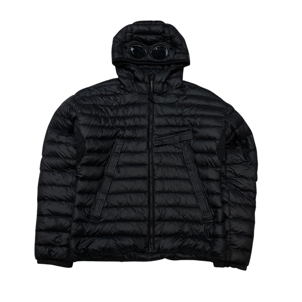 CP Company Black Down Filled DD Shell Goggle Puffer Jacket - Medium
