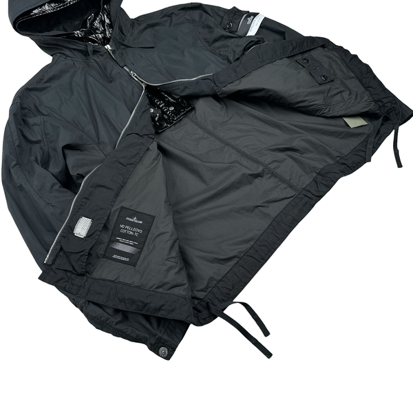 Stone Island 2022 Black Shadow Project HD Pelleovo Cotton TC Glass Jacket - Large
