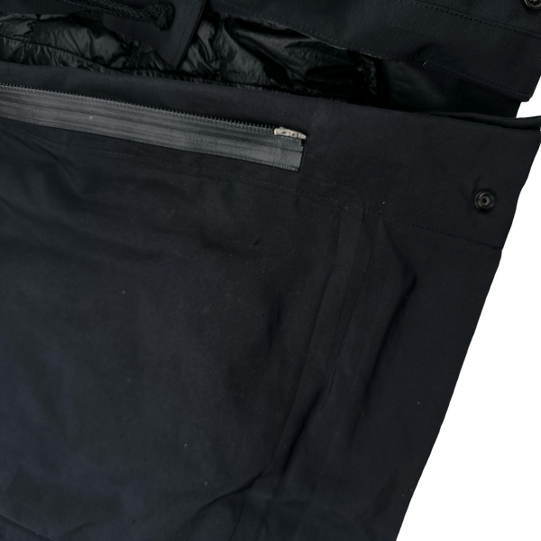 Stone Island 2017 Black Tank Shield Down Liner Special Process Jacket - XL