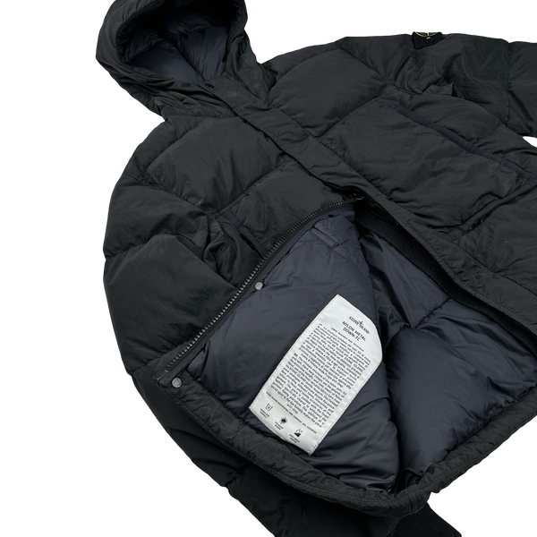 Stone Island 2021 Charcoal Nylon Metal Down Puffer Jacket - Small