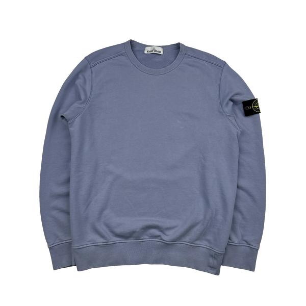 Stone Island 2019 Lavender Cotton Crewneck Sweatshirt Jumper - Large