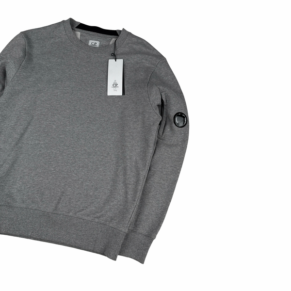 CP Company Grey Cotton Lens Viewer Crewneck - XS
