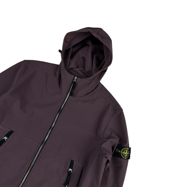 Stone Island 2018 Plum Light Soft Shell R Jacket - Large