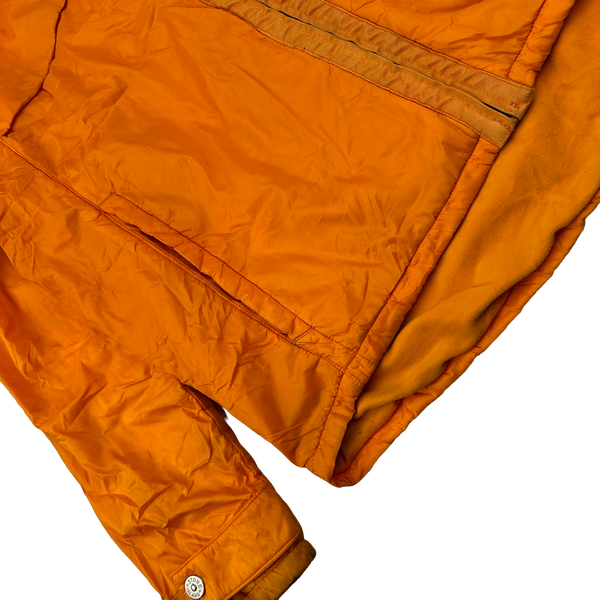 Stone Island 2000s Orange Fleece Lined Vintage Jacket - Medium