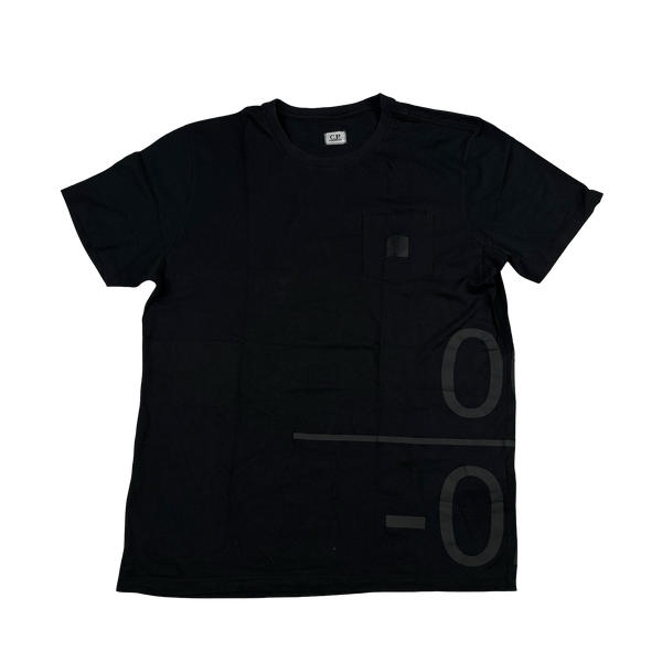 CP Company Black 002 Metropolis Graphic T Shirt - XL