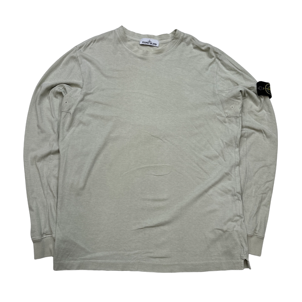 Stone Island Beige 2016 Longsleeve Cotton Top - XL