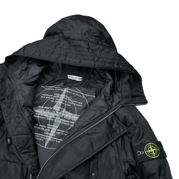 Stone Island 2014 Black Weatherproof Down Parka Jacket -XXL