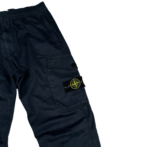 Stone Island 2020 Navy RE-T Cargo Trousers - 32"