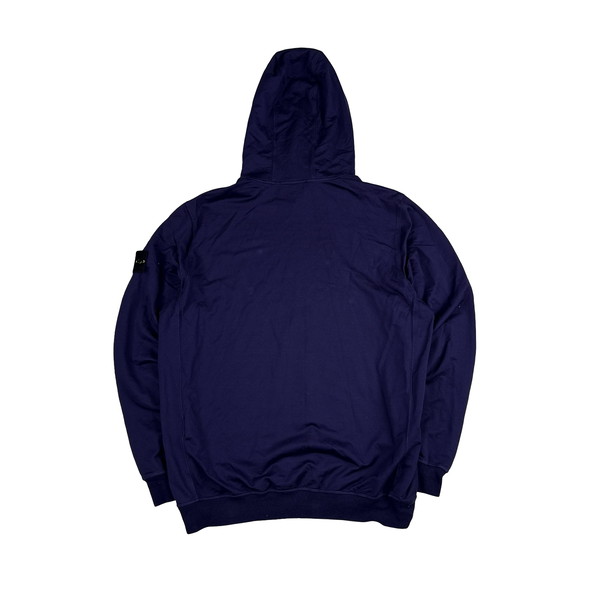 Stone Island 2022 Purple Pullover Striped Hoodie - XL