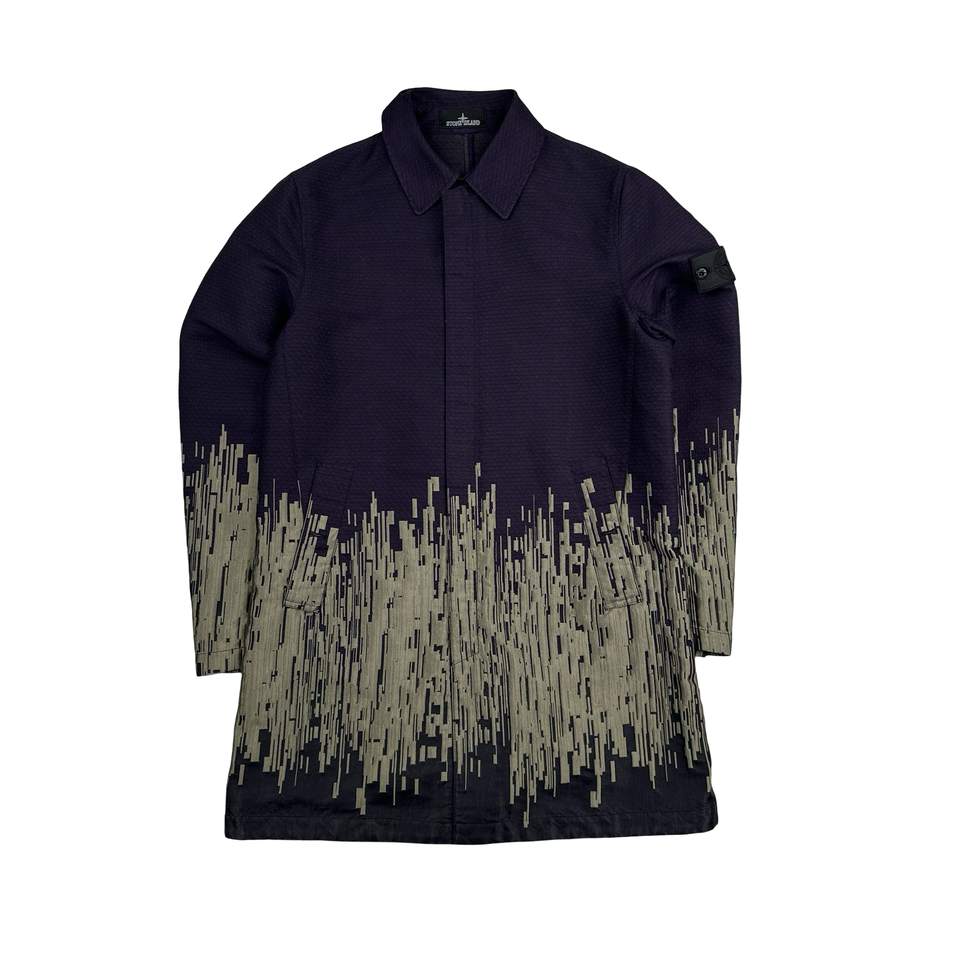 Stone Island 2017 Big Loom Jacquard Shadow Project Trench Jacket